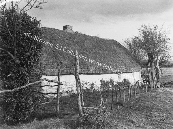 THATCHED HOUSE WITH WOODEN CHIMNEY